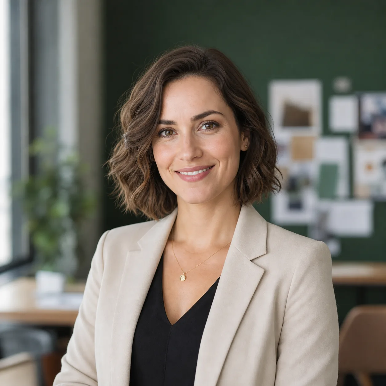 Marketing manager z kolorowym akcentem