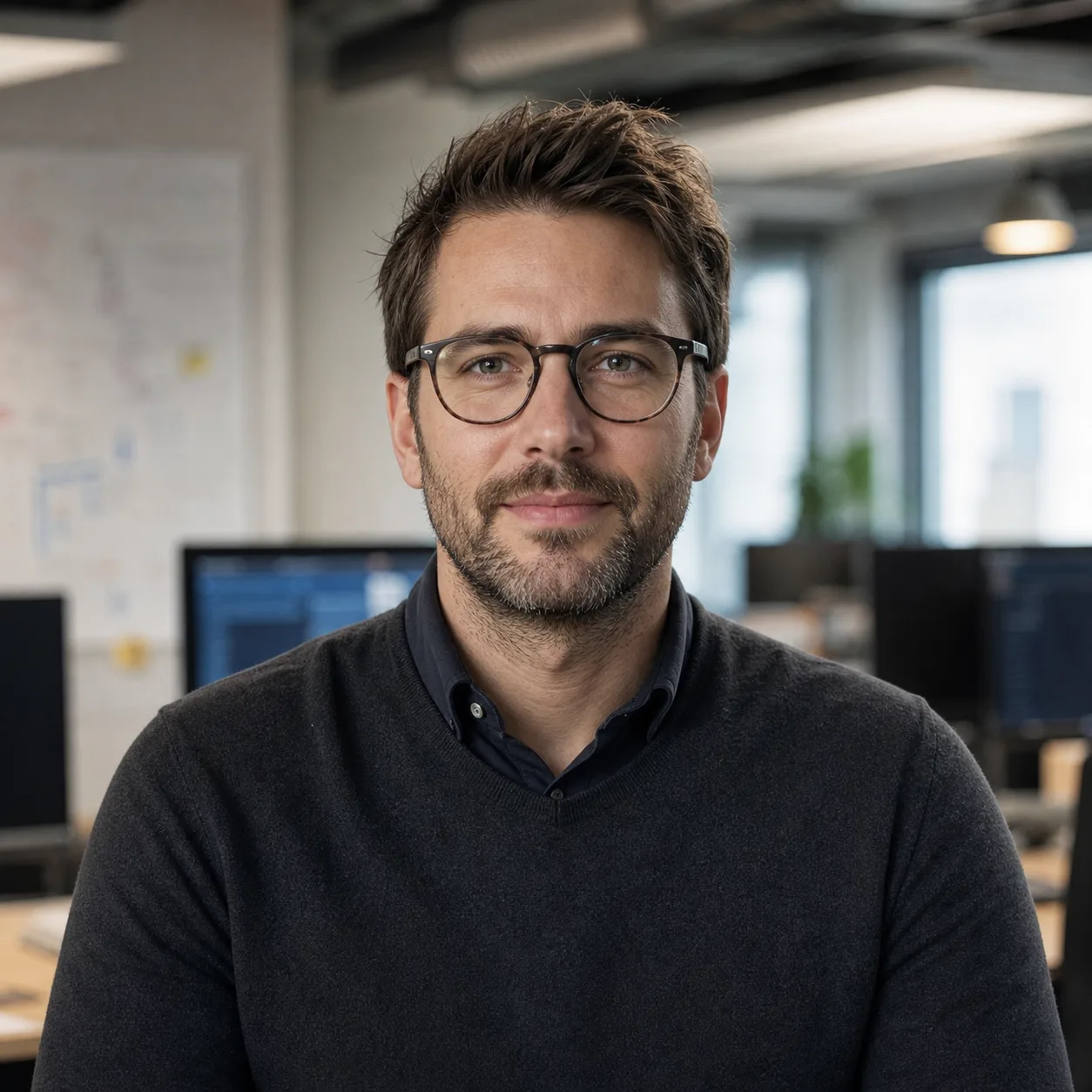 Engineering manager w biurze tech