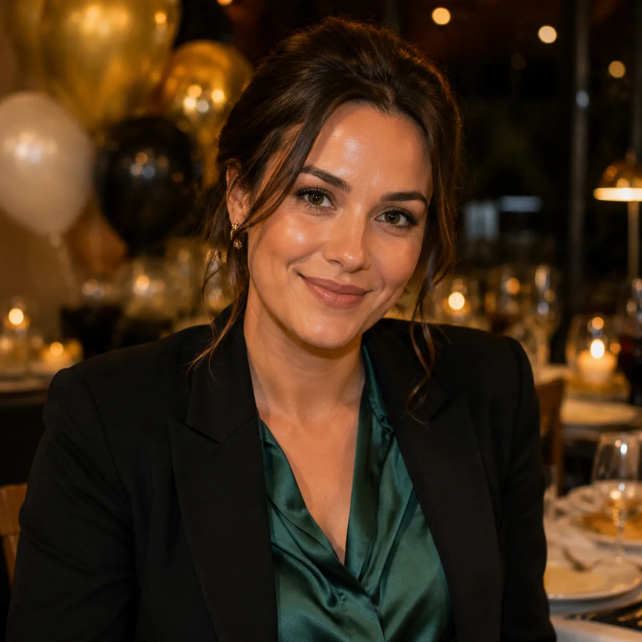 Portret okolicznościowy AI: urodzinowy portret przy eleganckim stole