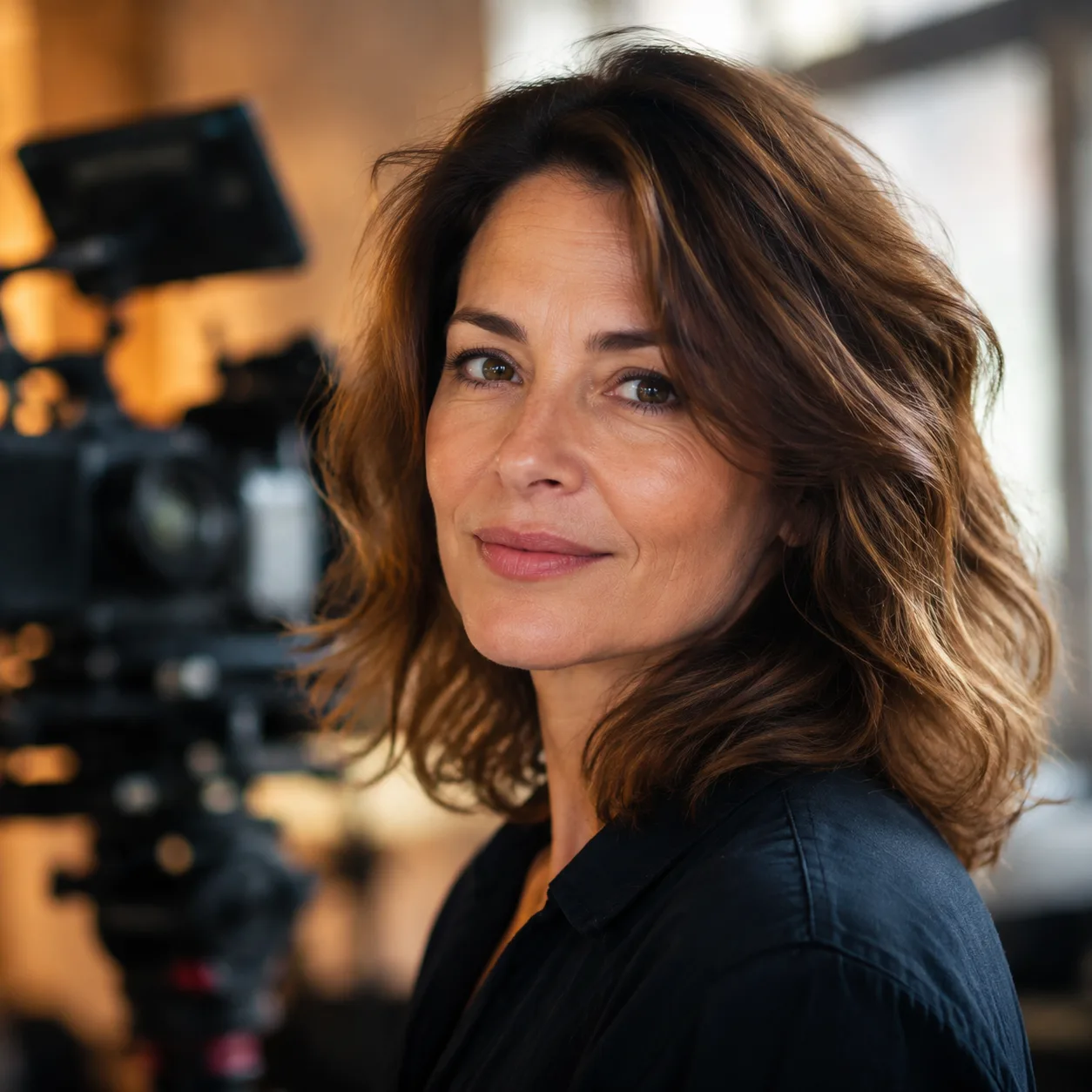 Zdjęcie profilowe do social media AI: profil vimeo z filmowym tłem