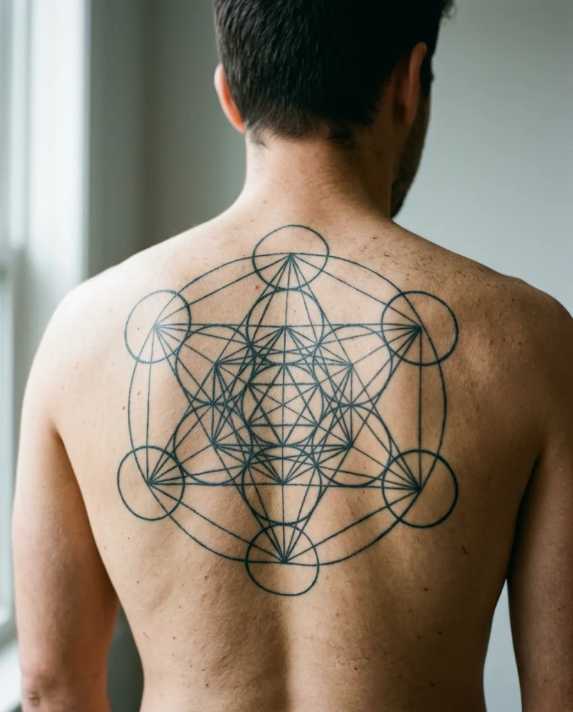 Geometria na plecach - plecy