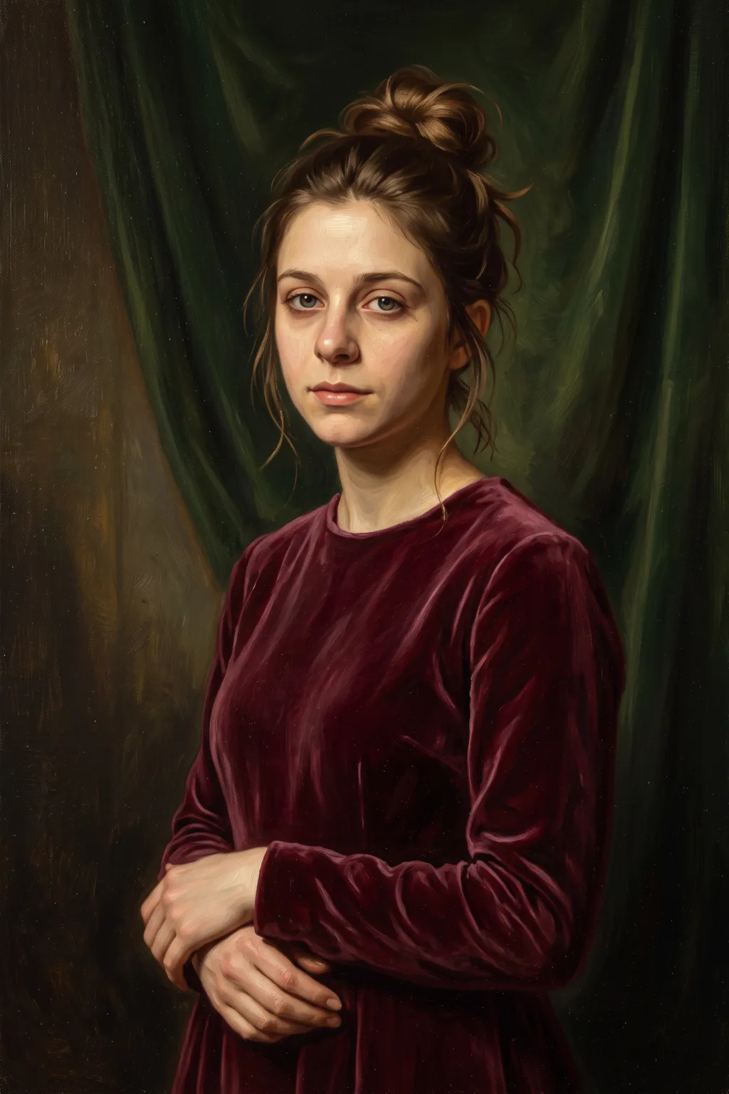 Portret olejny ze zdjęcia